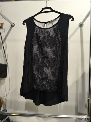 Attrattivo black evening blouse size M like new