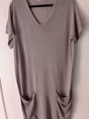 Long loose gray women's dress Humanoid L opportunity clearance sale discount