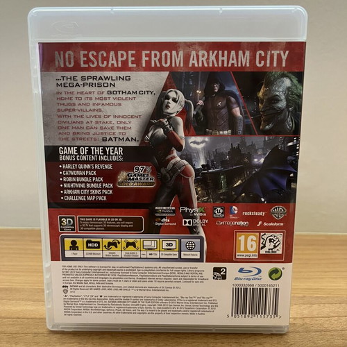 Batman Arkham City GOTY PS3 game used