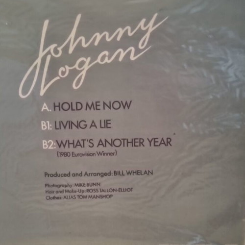 Johnny Logan Hold Me Now vinyl maxi single 45RPM used