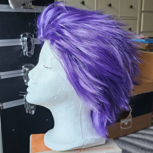 Cosplay Wig Shinsou Hitoshi like new, bright purple heat resistant fibers