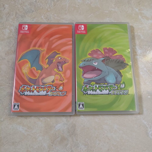 Nintendo Switch Game Cartridge Case Pokemon FireRed and LeafGreen new
