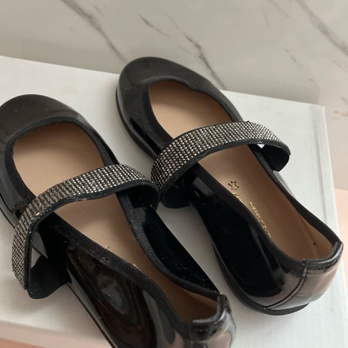 Lapin black ballerina shoes size 34 like new