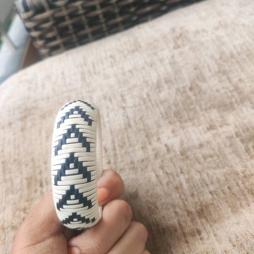 Bracelet fixed new sevres design white and black