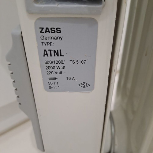Zass oil-filled electric radiator used 2000W with fan and 12 fins