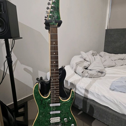 Ibanez grg350 electric guitar used with customizations and premium hard case