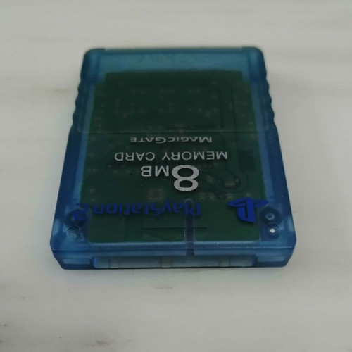 Sony PlayStation 2 Memory Card, genuine, translucent blue (Island Blue)