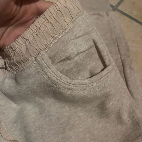 Bershka cotton tracksuit like new, beige, size M