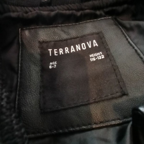 Terranova faux leather jacket like new, size 6-7 years, black