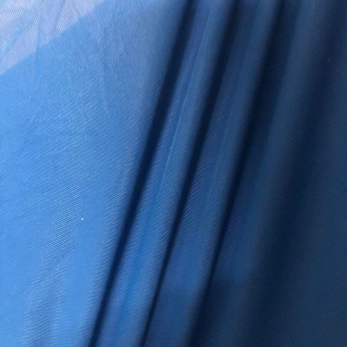 Blue lightweight elastic lining fabric used