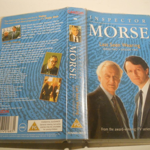 Inspector Morse Last Seen Wearing VHS tape used, series 2 episode 2