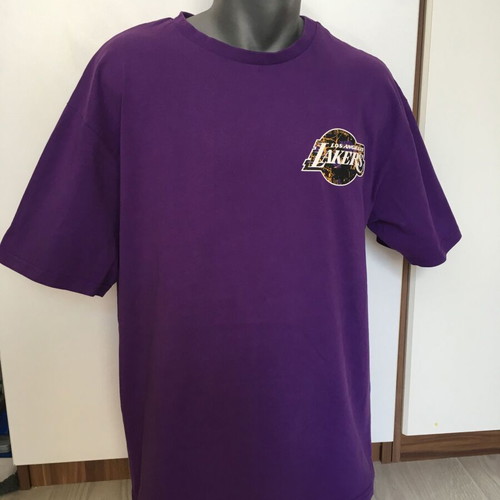 New Era Los Angeles Lakers NBA Infill Team Logo T-Shirt used, men's medium
