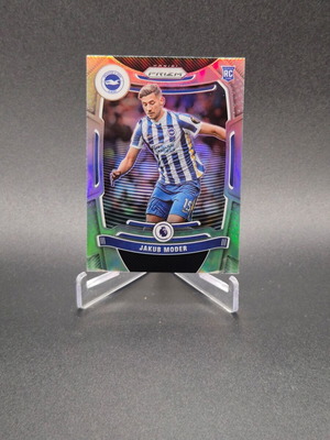 2021-22 Panini Prizm Premier League Silver Prizm Jakub Moder #191 Rookie RC card used
