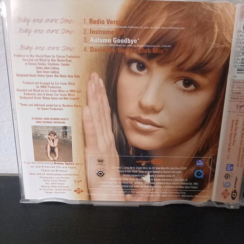 Cd single Britney Spears baby one more time new, pop