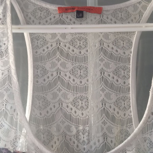 Bershka dress size L with waist lining, sheer