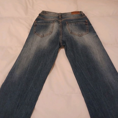 Sublevel Jean with fringes, size XS, like new, blue