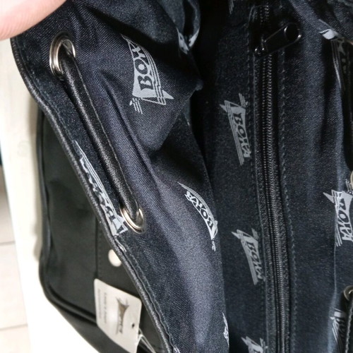 Women's leather backpack new, black color