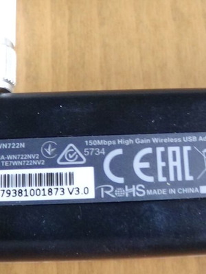 TP-Link TL-WN722N ασύρματος USB προσαρμογέας σαν καινούργιο, 150Mbps High Gain