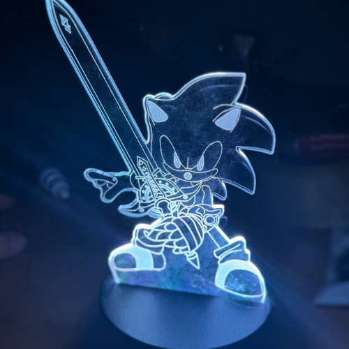 Sonic lamp new, works with batteries