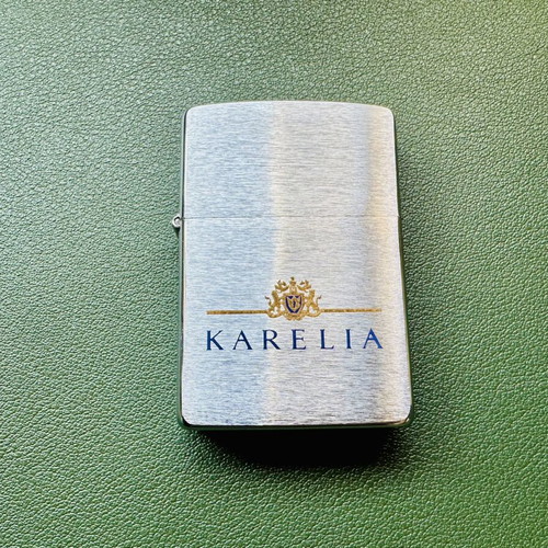Zippo Karelia lighter 1994, like new, advertising