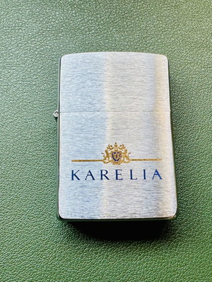 Zippo Karelia lighter 1994, like new, advertising