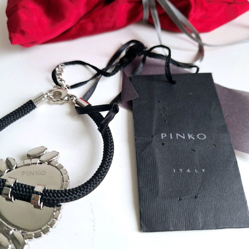 Pinko heart bracelet new with tag, black and red
