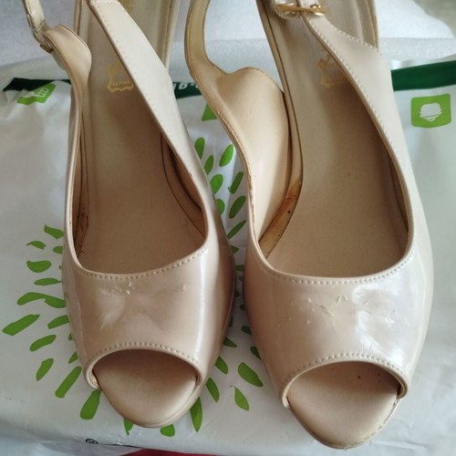 Raggaza nude platform sandals size 39 used