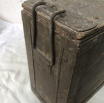 Αγγλικό ξύλινο στρατιωτικό κιβώτιο πυρομαχικών μεταχειρισμένο, 1945