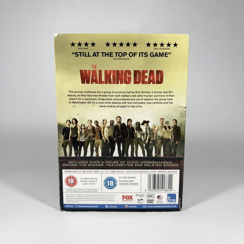 The Walking Dead The Complete Fifth Season DVD used with English subtitles