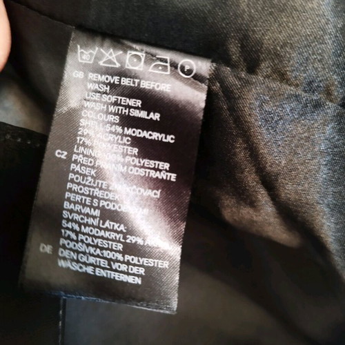 Αμάνικο γούνινο γιλέκο H&M σαν καινούργιο, καφέ μπεζ, μέγεθος 38