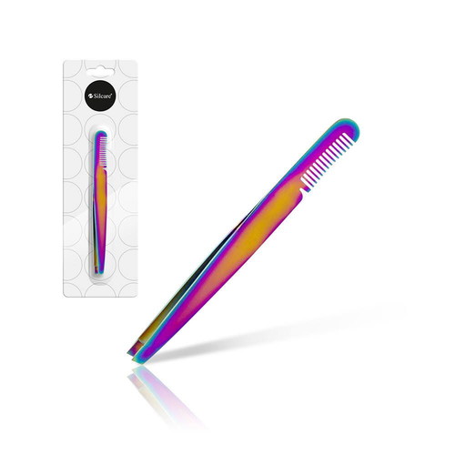 Eyebrow tweezers with comb new stainless steel