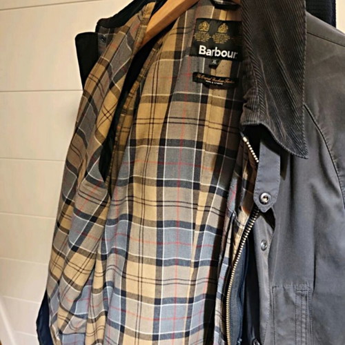 Barbour Tartan Jacket XL like new, grey and green