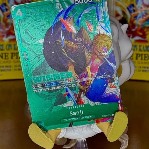 One Piece TCG Sanji (EB01-014) (V.2) card x2 new