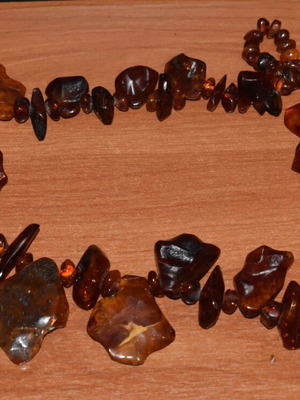Amber necklace 92 grams used