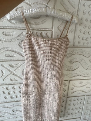 Bershka Mini Dress like new, beige, size S