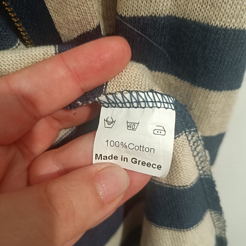 Marlen λεπτό ζακετάκι με δαντέλα σαν καινούργιο, σκούρο μπλε και άσπρο