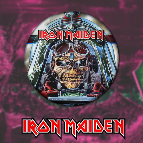 Iron Maiden pins set of 8, 3cm, high resolution, new