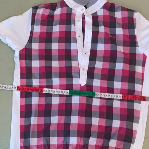 Dsquared2 hybrid shirt Large like new, pink checkered design