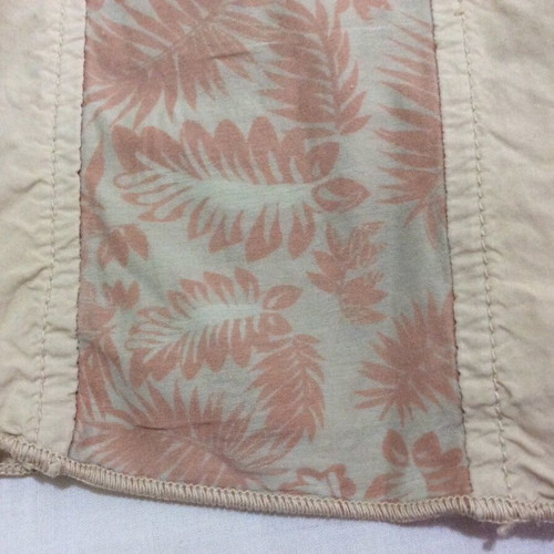 Sarah Lawrence women's midi skirt like new, asymmetric, beige and pink