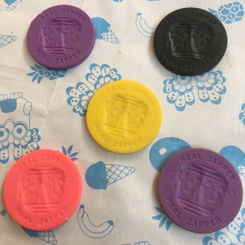 Hoppies tokens like new, set of 5 from the 90s