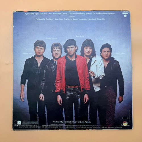 Survivor Eye Of The Tiger vinyl used