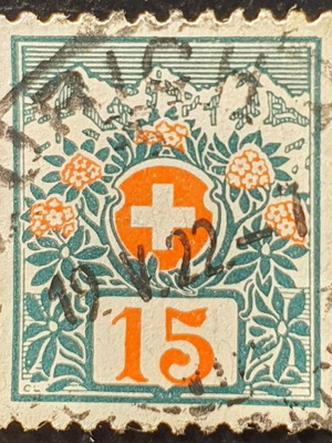 Χαρτόσημο Ελβετίας 1910 μεταχειρισμένο