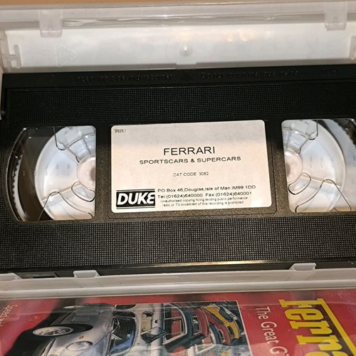 Collectible 50 Years of Ferrari VHS Tape Set used