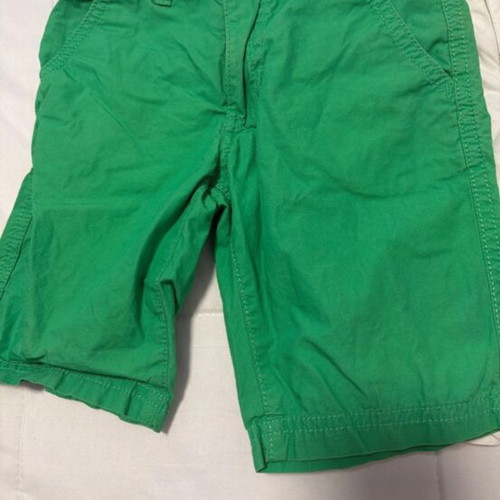 Benetton bermuda shorts for 4-year-old boy, white and green