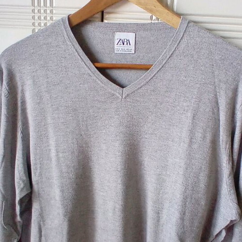 Zara medium gray thin pullover like new