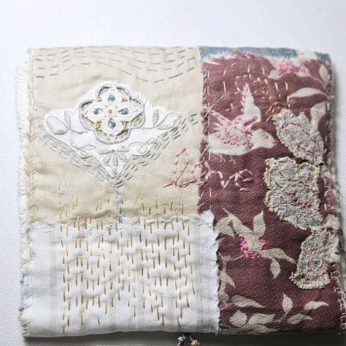Handmade fabric pouch like new for needles and threads
