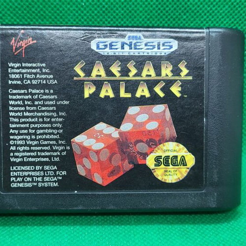 Caesars Palace παιχνίδι Sega Genesis μεταχειρισμένο, puzzle, 1993