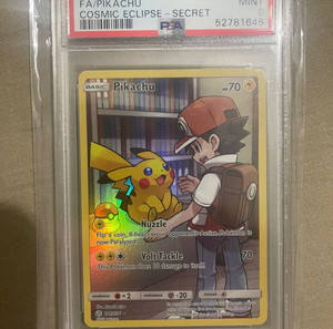 Pokemon Pikachu 241 - Cosmic Eclipse - PSA 9
