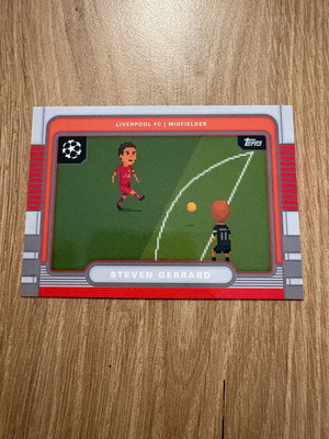 Steven Gerrard 8-Bit Shots Liverpool Card 2025-26 Topps UEFA Club Competitions new
