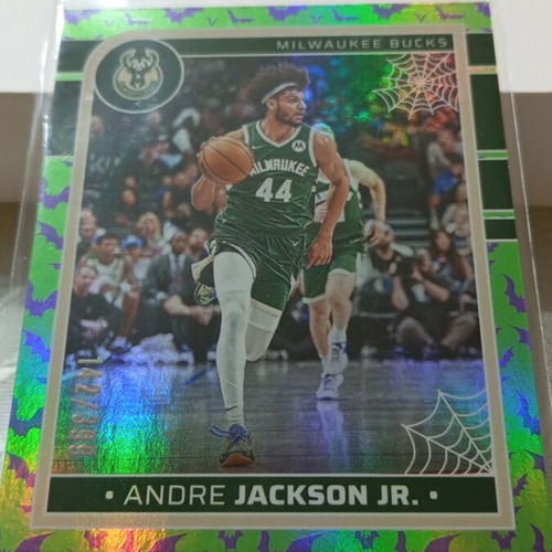 Andre Jackson Jr. 2024-25 Panini NBA Hoops Haunted Hoops Holo Bats card